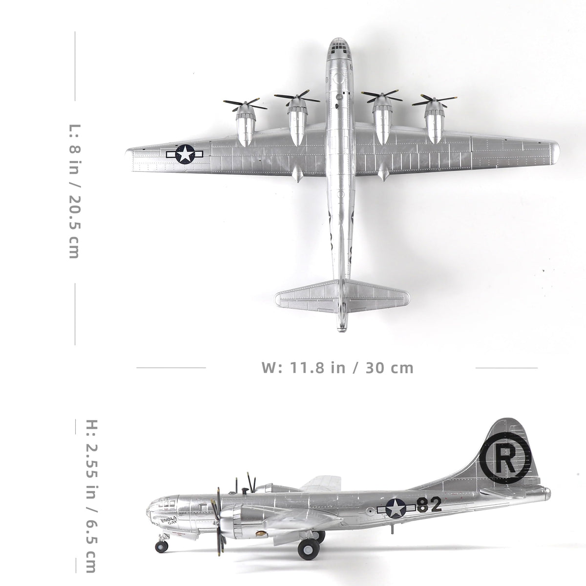 1/72 Scale B-29 Bomber Diecast Airplane Model Kit I4056