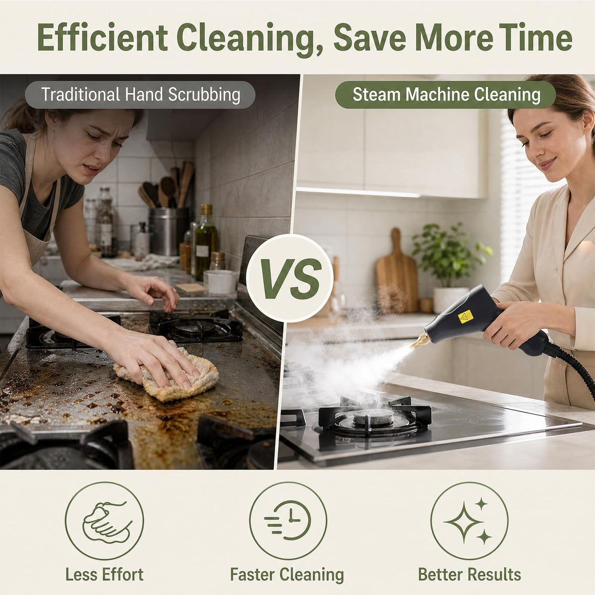 1.8L Pressurized Steam Cleaner O896