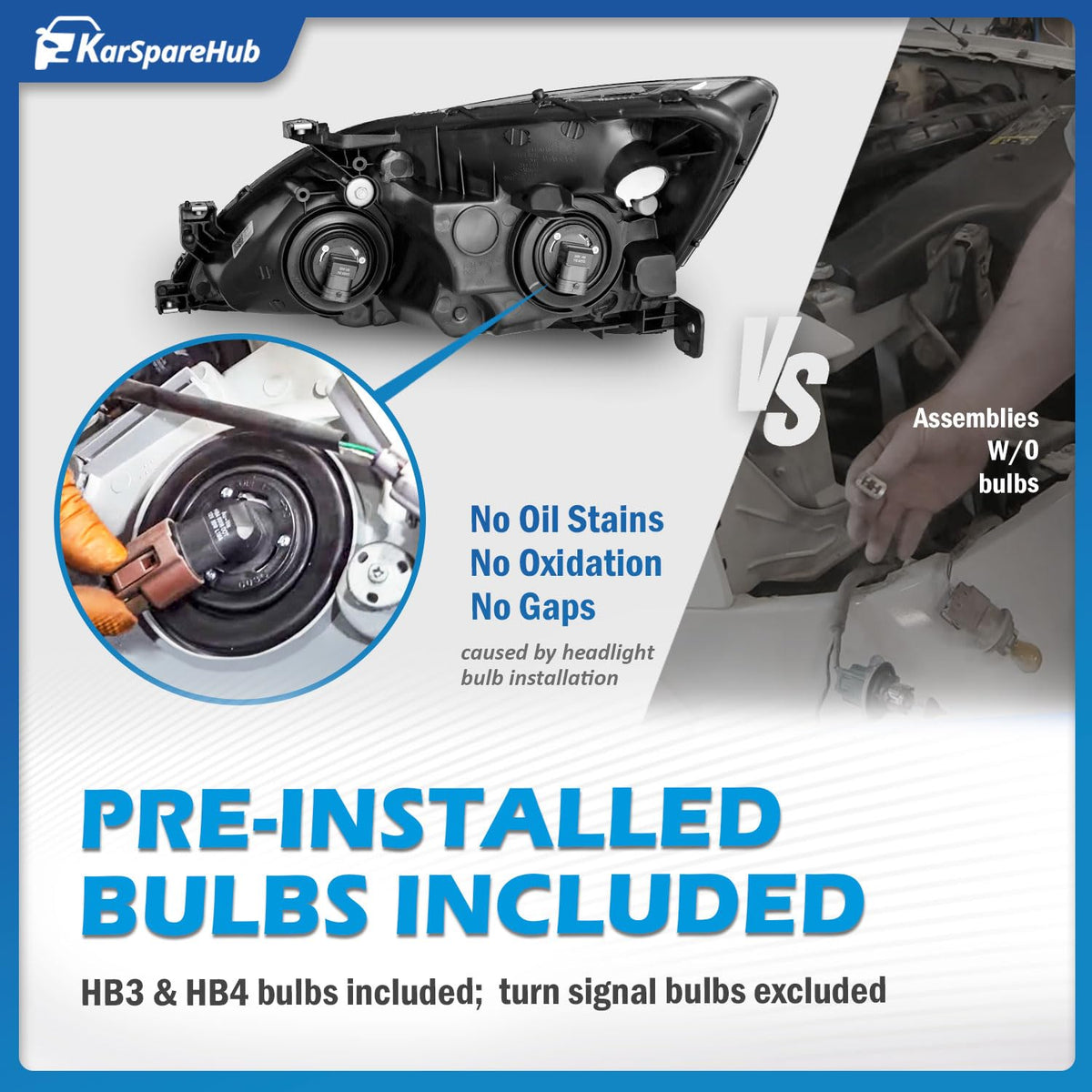 Headlights Assembly with Bulbs C426