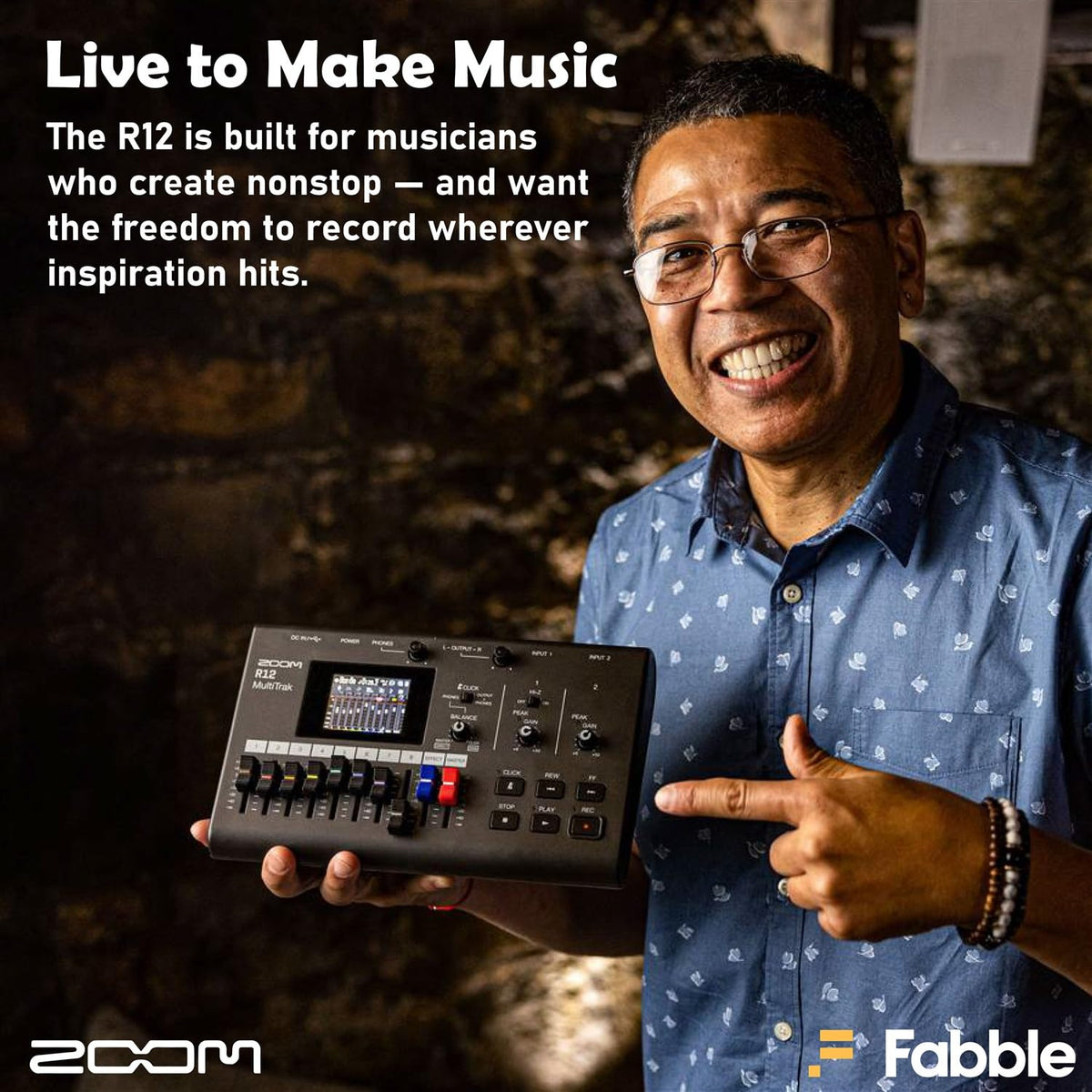 Portable Recorder Bundle with Podcast Mic Pack, Headphones, Mic Stand, XLR Cable, Foam Windscreen, Batteries and 32GB microSD Card L67338