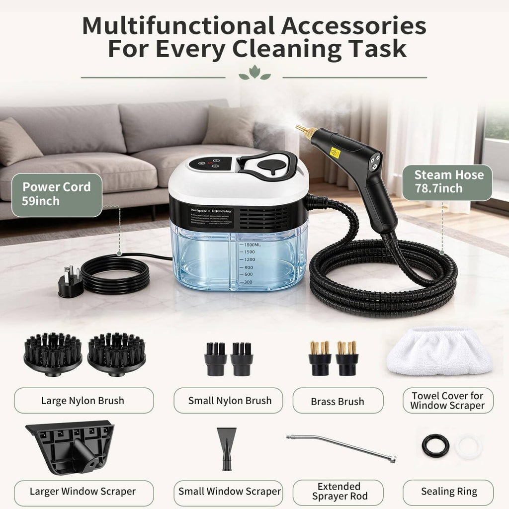 1.8L Pressurized Steam Cleaner O896