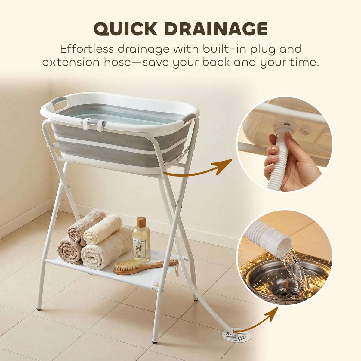 2 in 1 Dog Bath Tub G9948