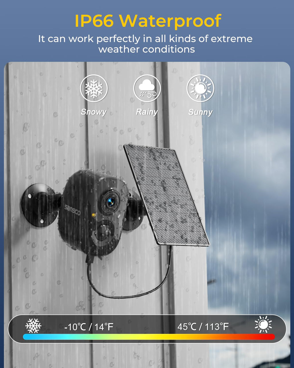 4 Cam Wireless Solar Security Camera System H111255