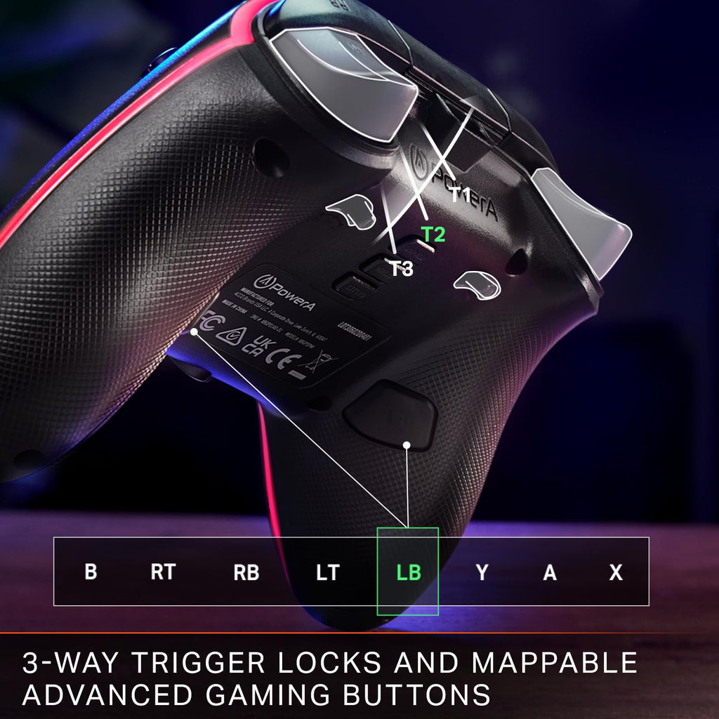 Black Wired Video Game Controller L9238