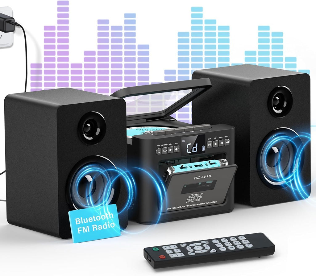 Home Stereo System with CD and Cassette Player F539