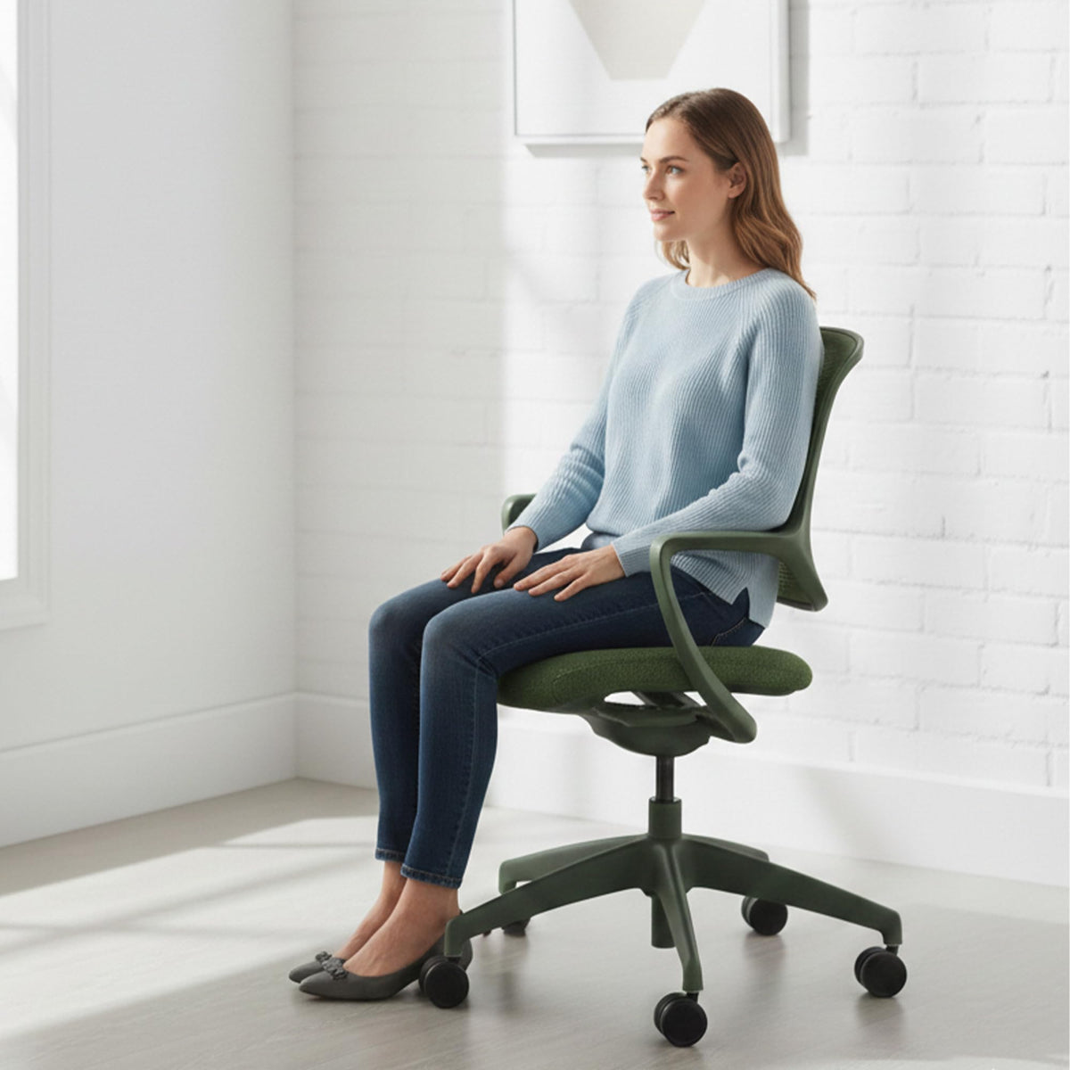 Orange White Low Back Office Chair K154728