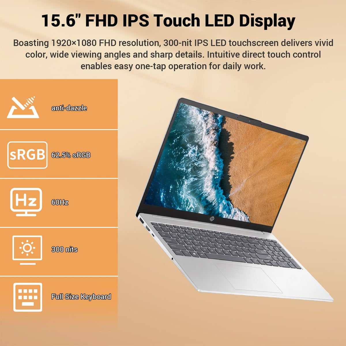 15.6" FHD Touchscreen Intel Core Ultra 5 Laptop A1615