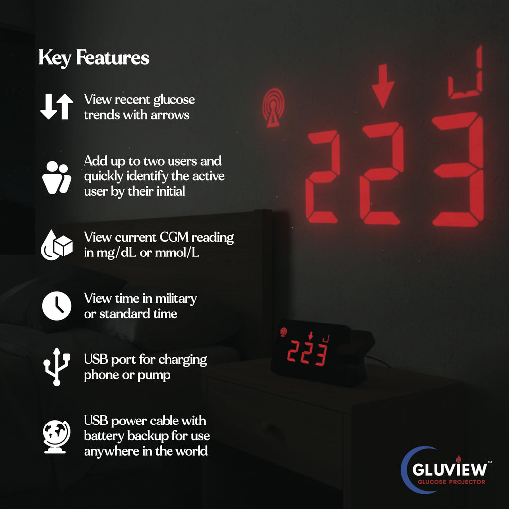 Glucose Projector Clock Y54600