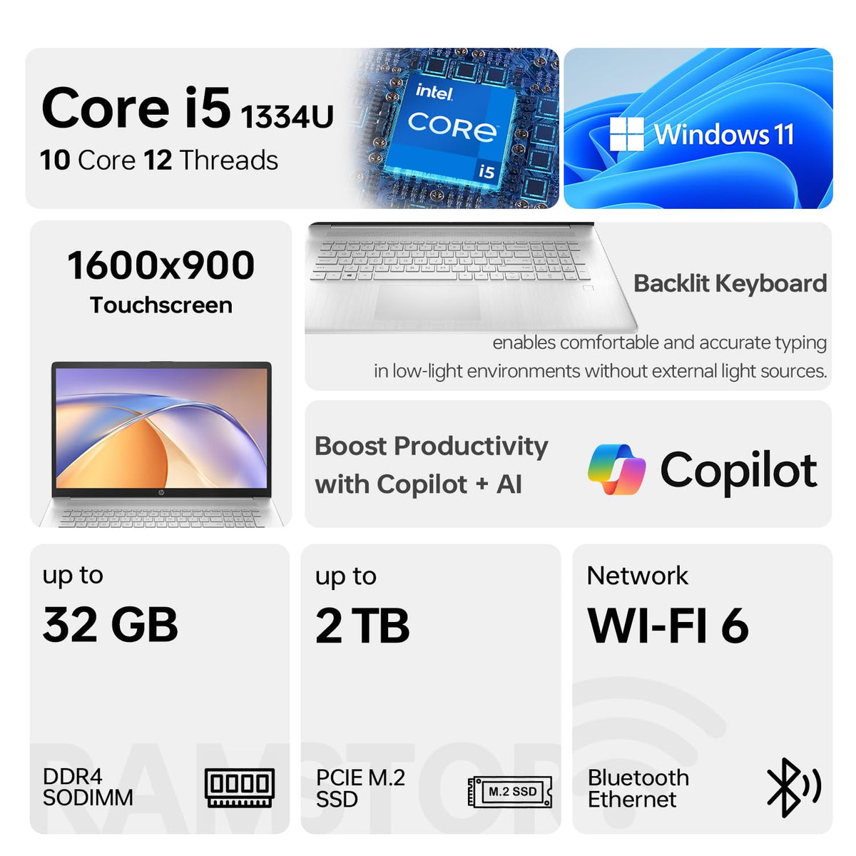 17.3" Touchscreen Intel Core i5 Laptop R3582