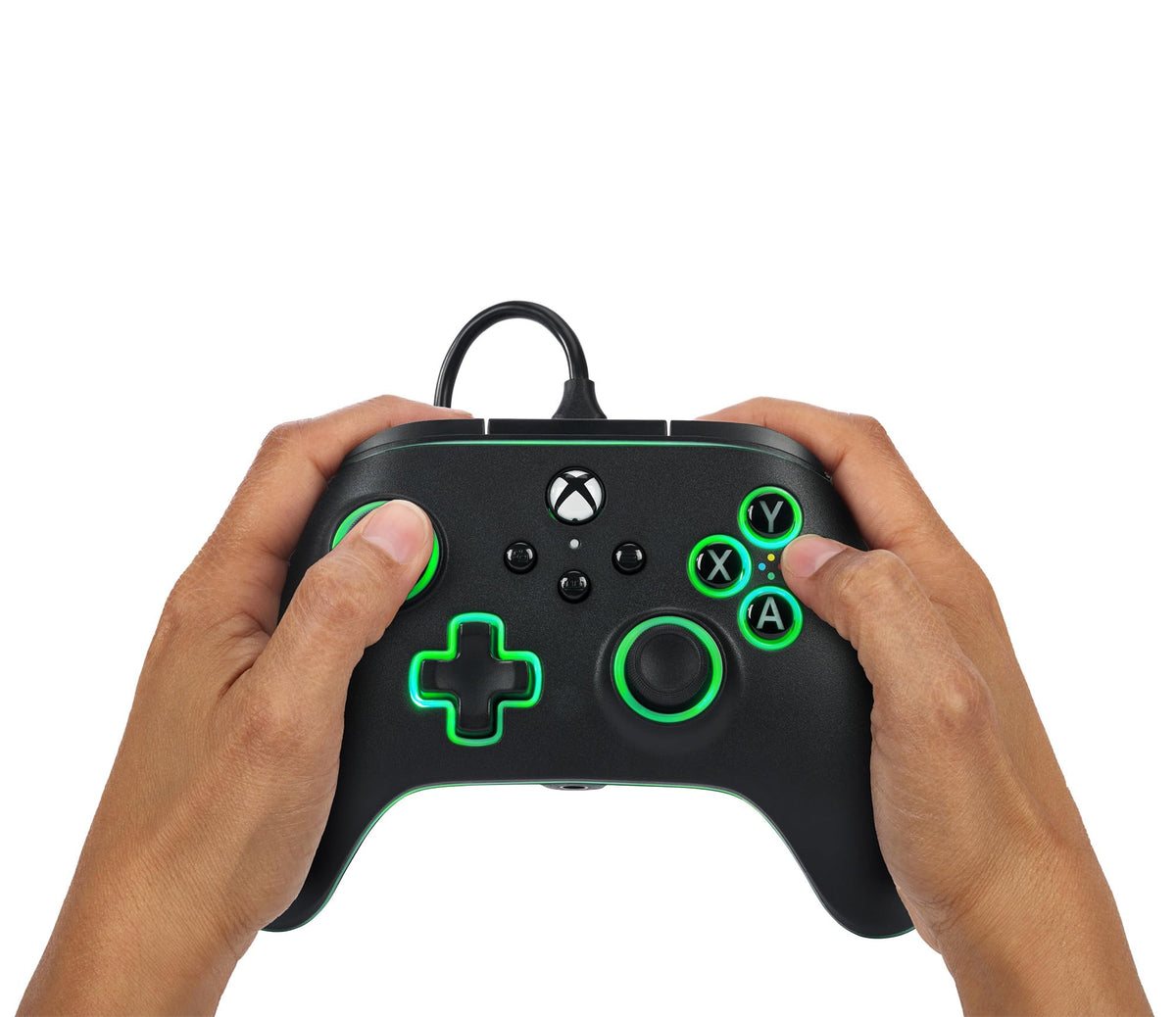 Black Wired Video Game Controller L9238