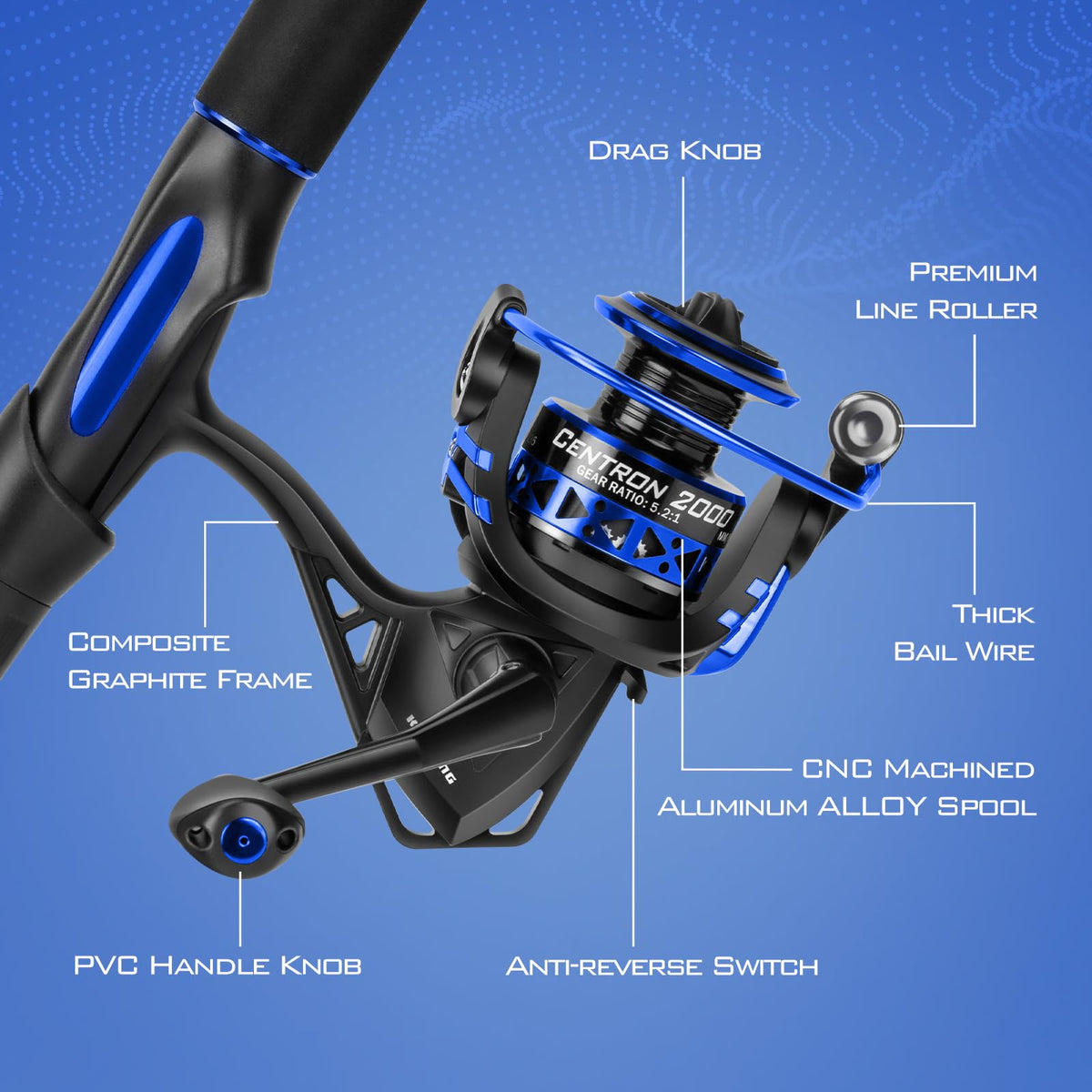 Fishing Rod and Reel Combo V1350