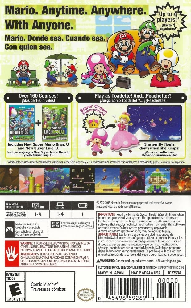 New Super Mario Bros. U Deluxe - Nintendo Switch Z1128