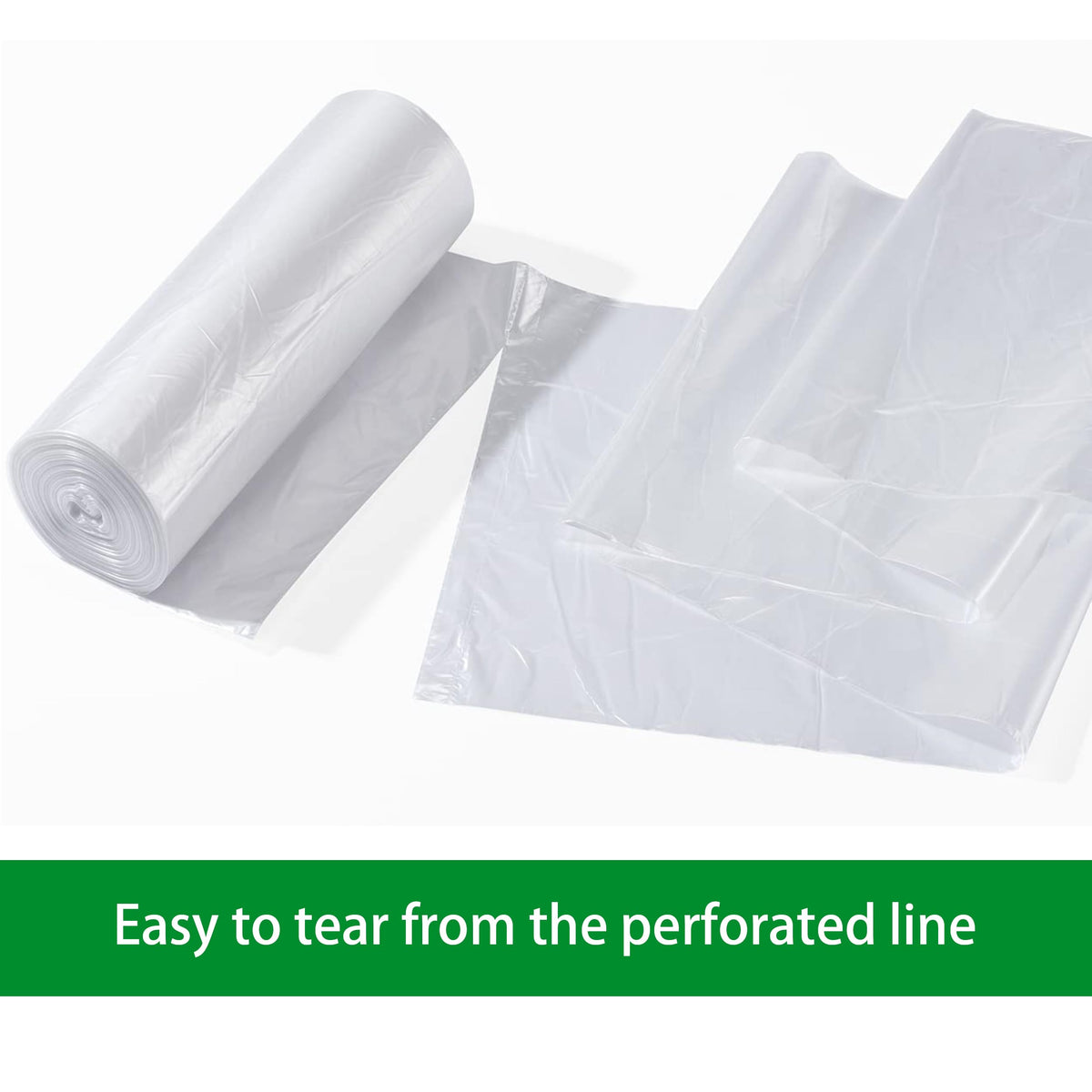 Clear 40-45 Gallon Trash Can Liners G90005