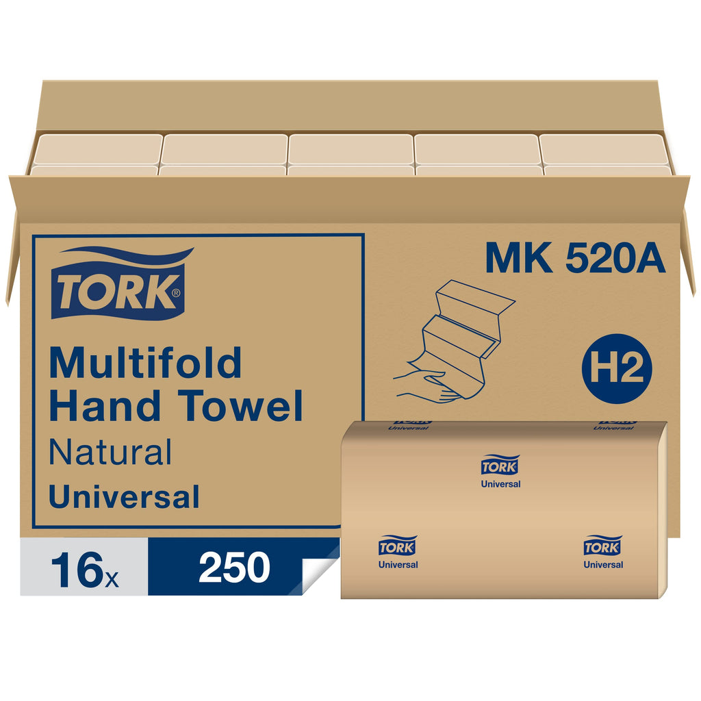 White Multifold Hand Towel with Blue Leaf Print B581488