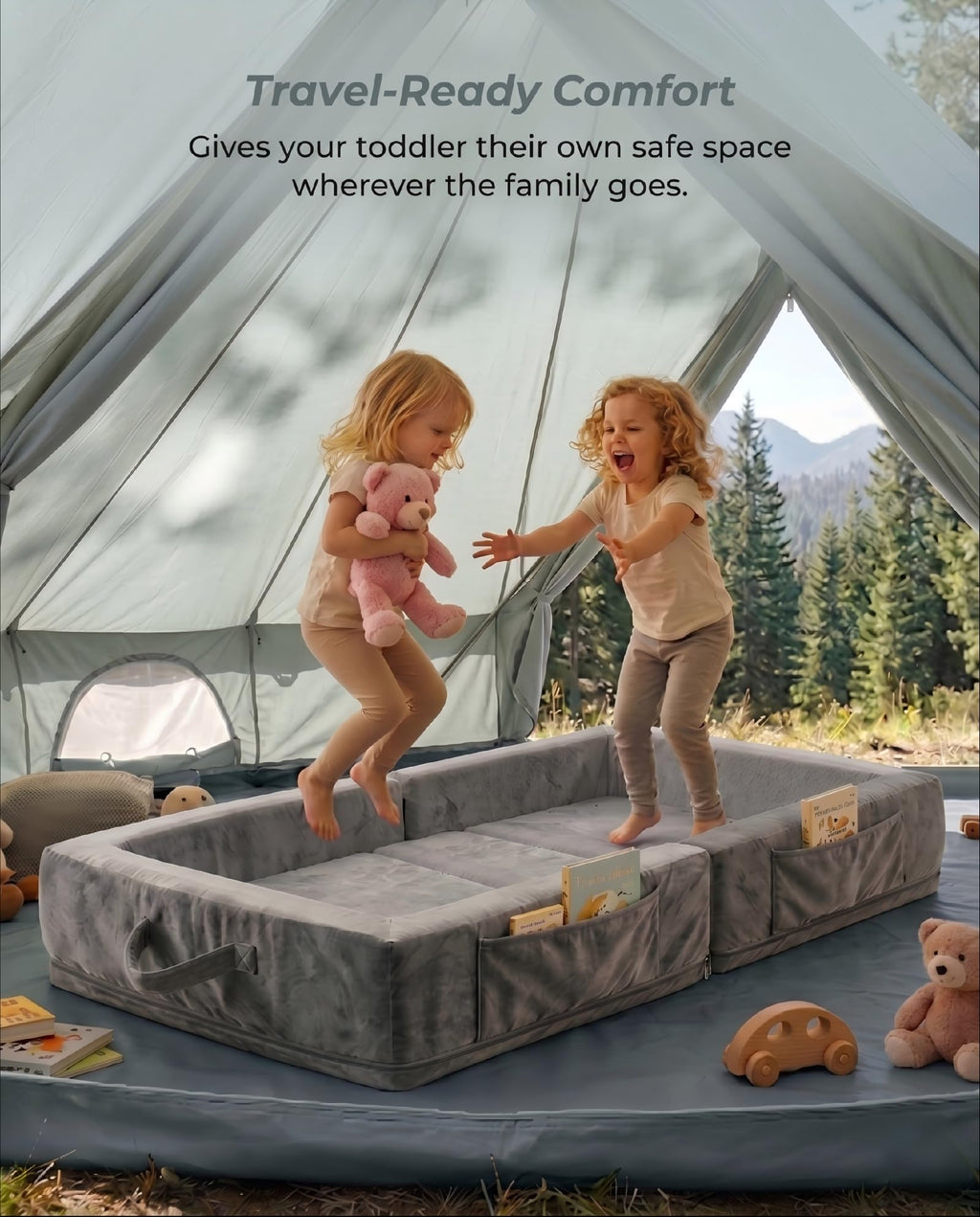 Portable Foldable Washable Toddler Travel Bed C7130