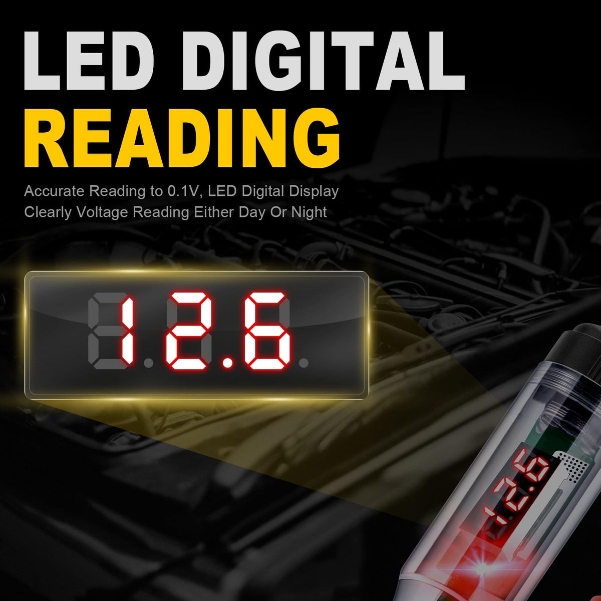 5-90V Digital LED Circuit Tester with Voltage Display H901770