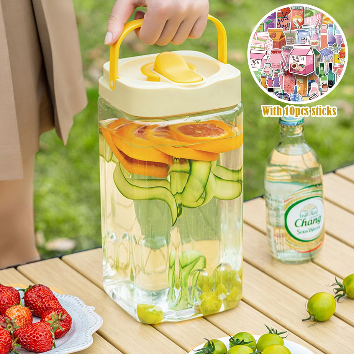 3.5L Plastic Beverage Dispenser Y5090
