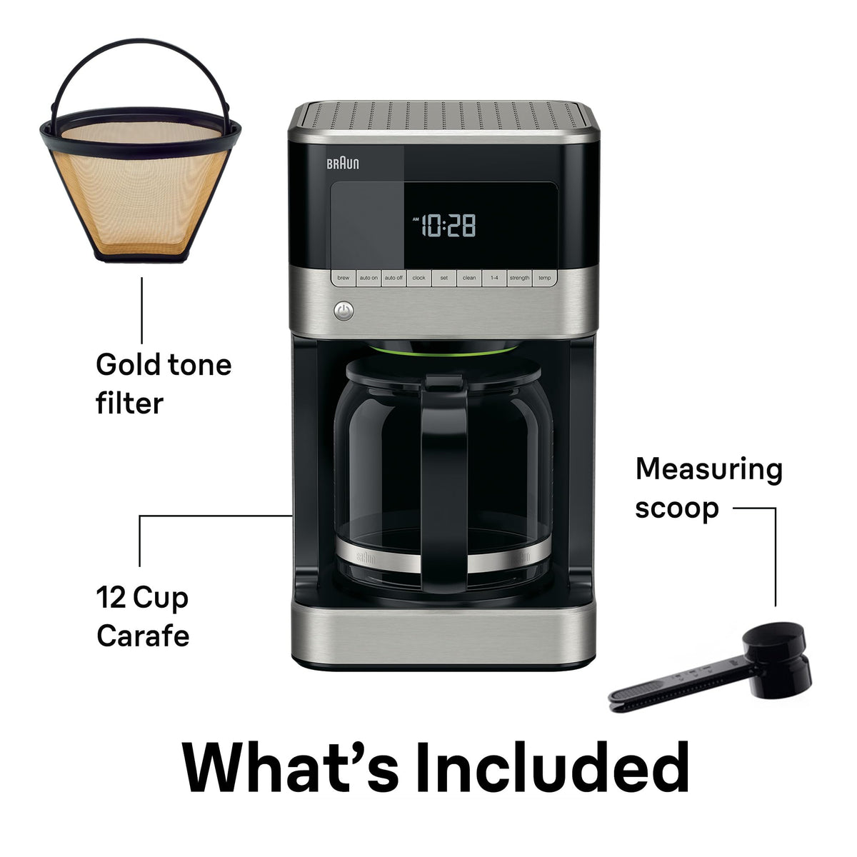12-Cup Drip Coffee Maker with 24 Hour Timer D113968