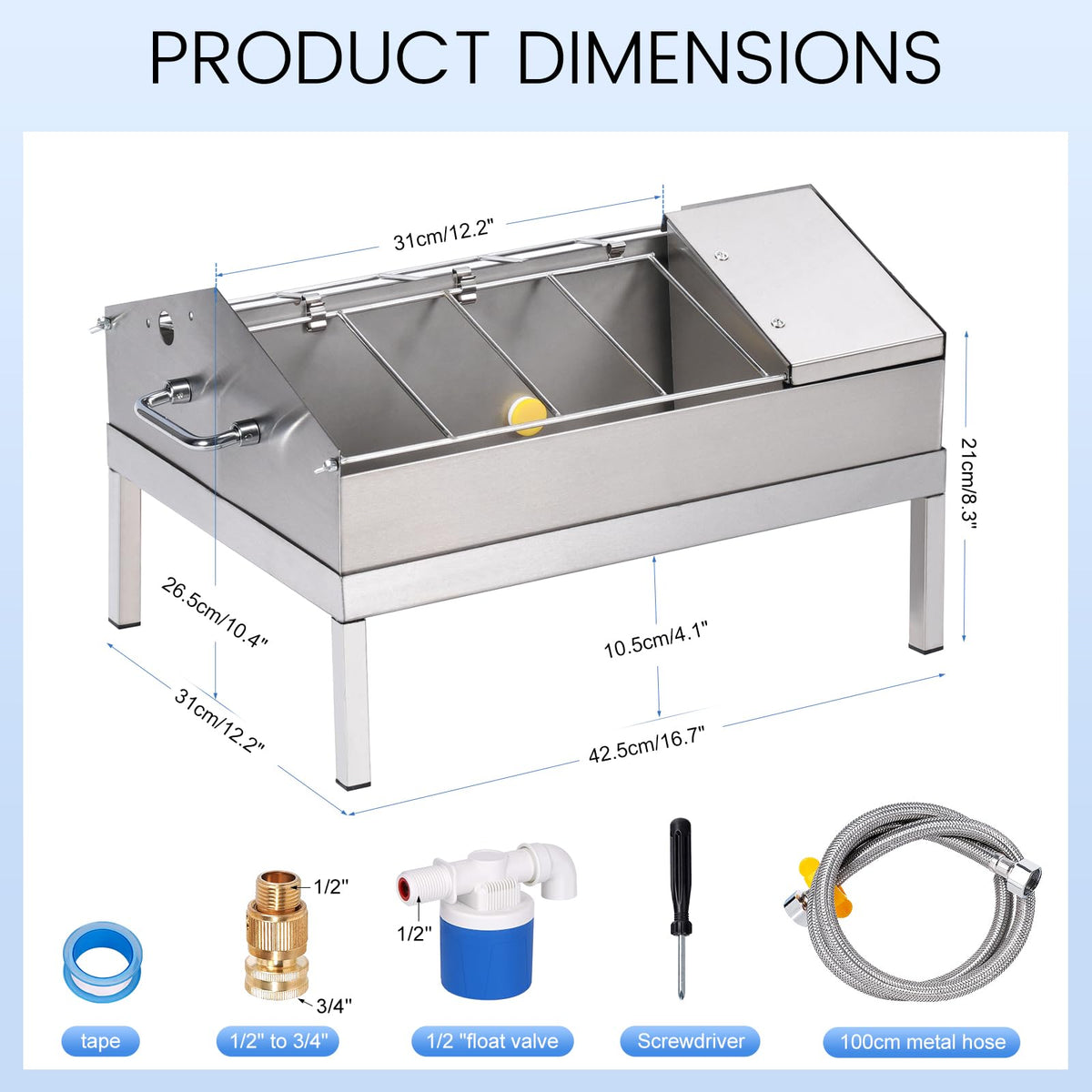 Automatic Chicken Waterer and Feeder Set Q60791