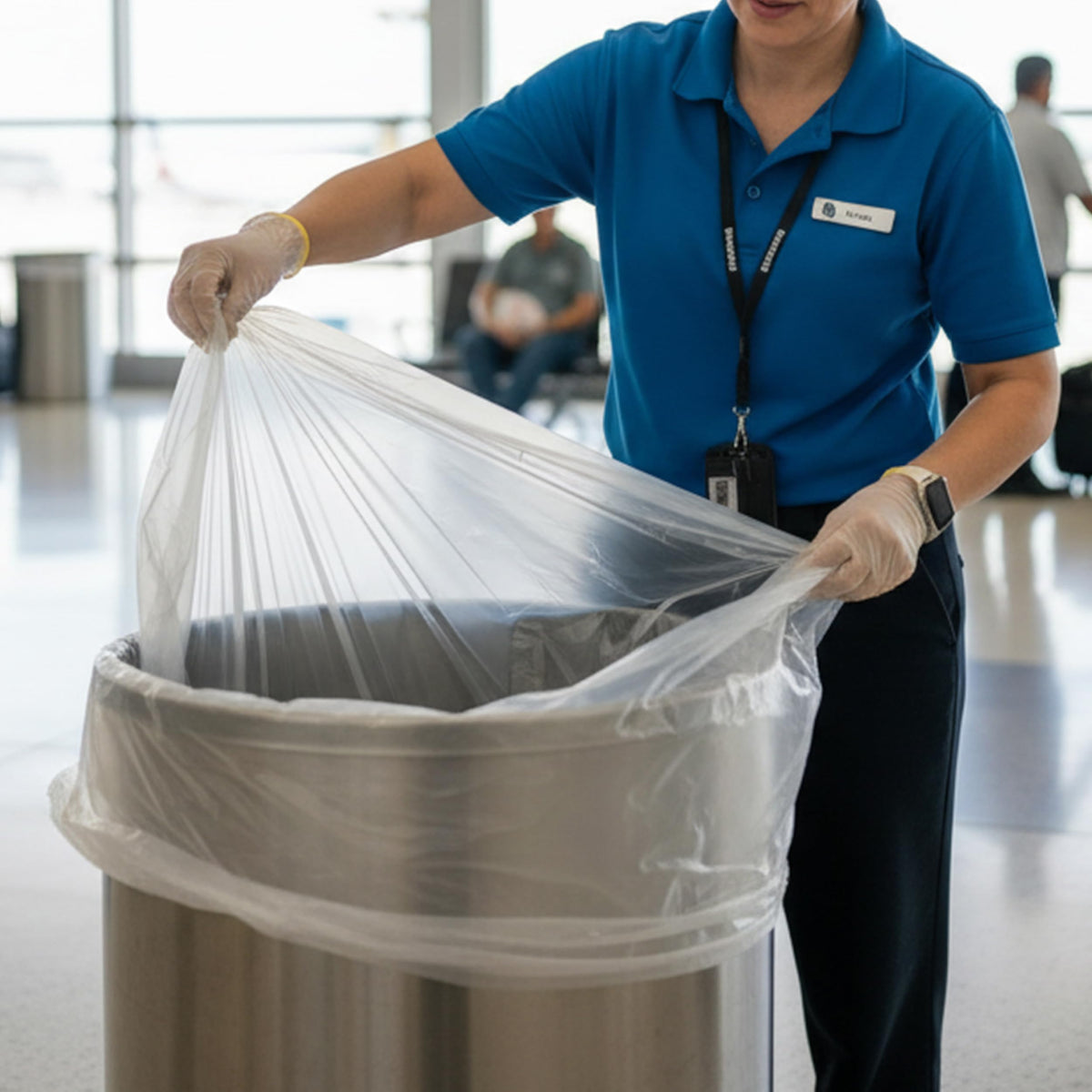 Clear 40-45 Gallon Trash Can Liners G90005