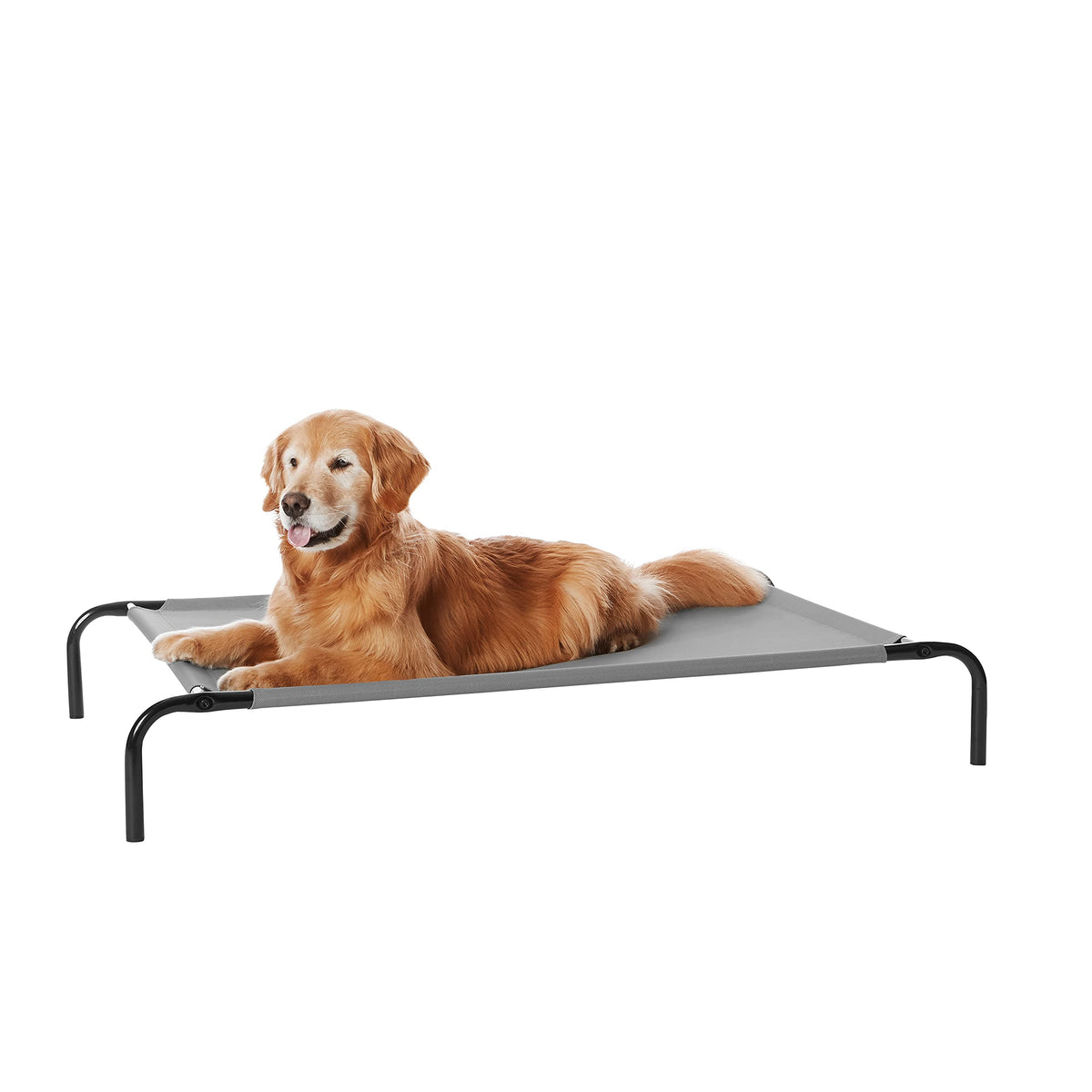Elevated Dog Bed with Metal Frame, Grey F708