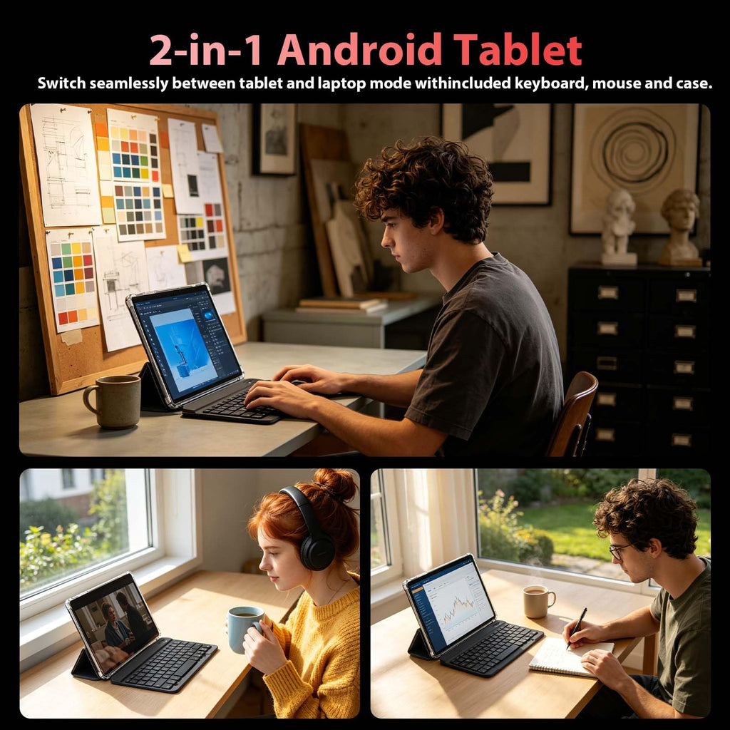 10 Inch Android Tablet with Keyboard K667