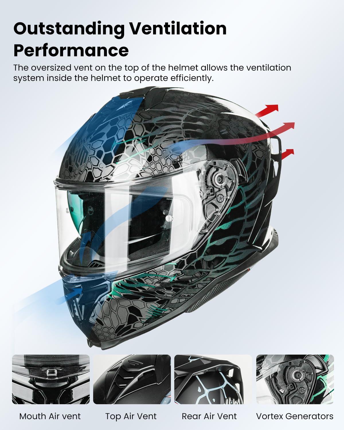 Motorcycle Helmet DOT ECE Dual Visor Full Face A244799
