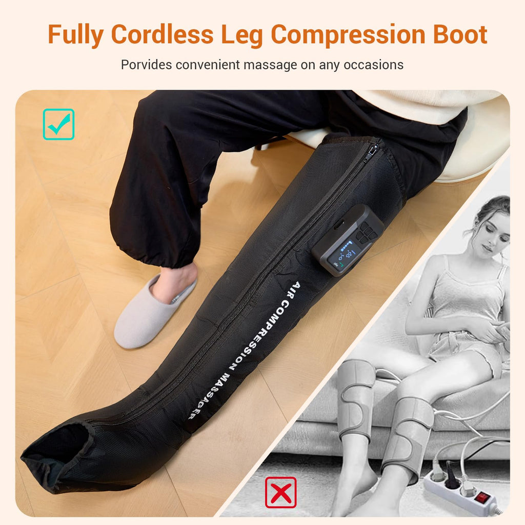 Cordless Full Leg Air Compression Massager K70745