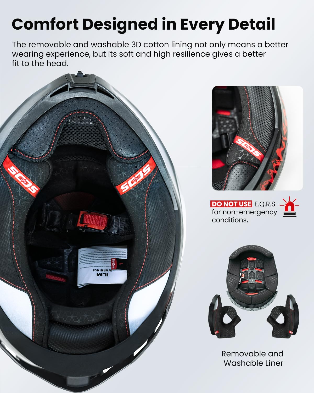 Motorcycle Helmet DOT ECE Dual Visor Full Face A244799