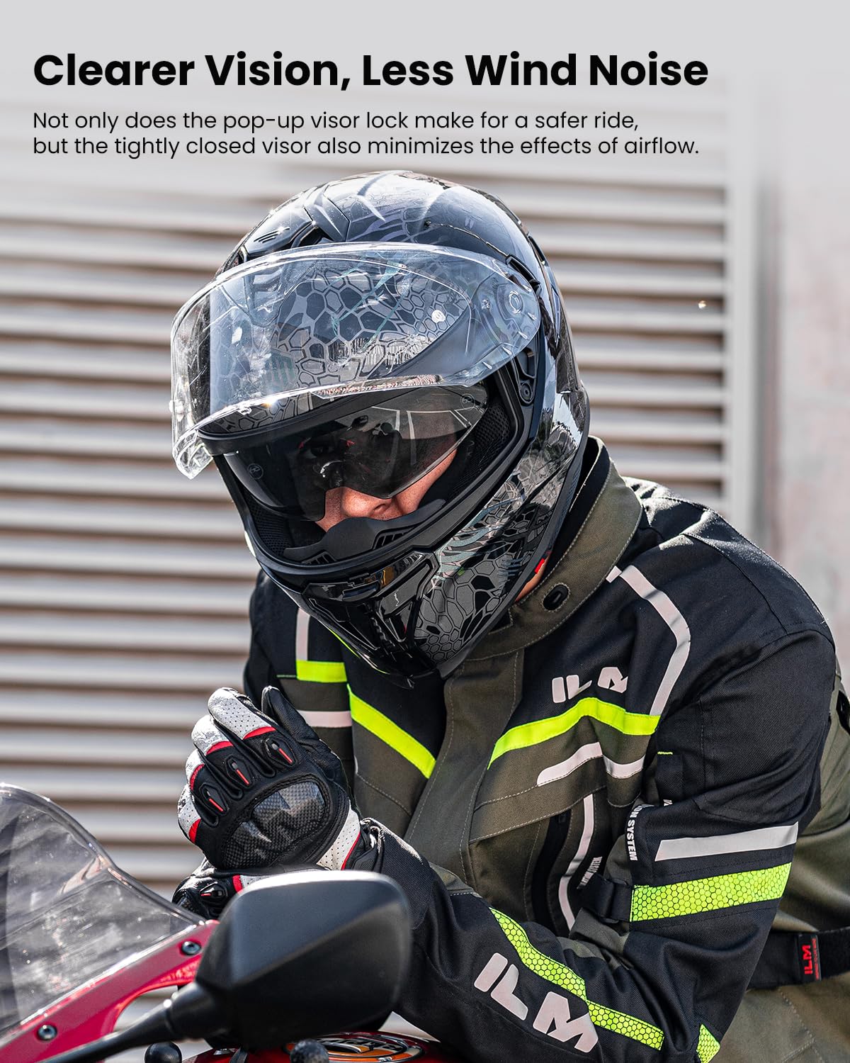 Motorcycle Helmet DOT ECE Dual Visor Full Face A244799