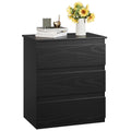 Black 3 Drawer Nightstand R615081