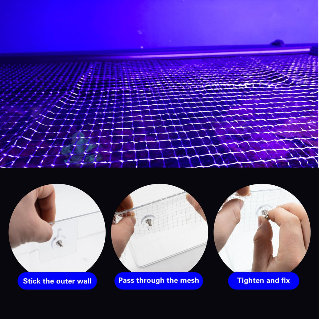 Clear Mesh Netting with 8 Screws E148237