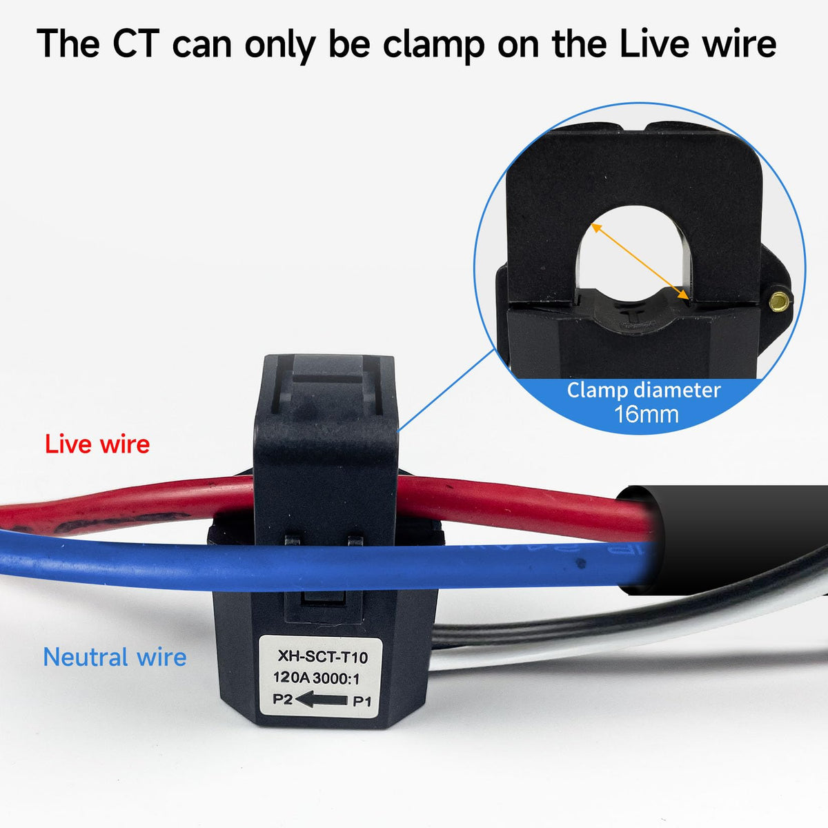 Single Phase Clamp Electricity Meter with Current Transformer, WiFi S200