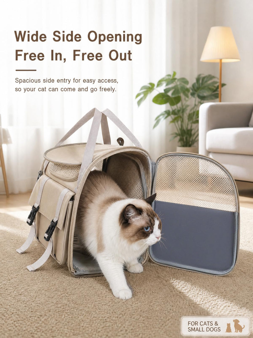 Soft Pet Backpack Carrier D7226