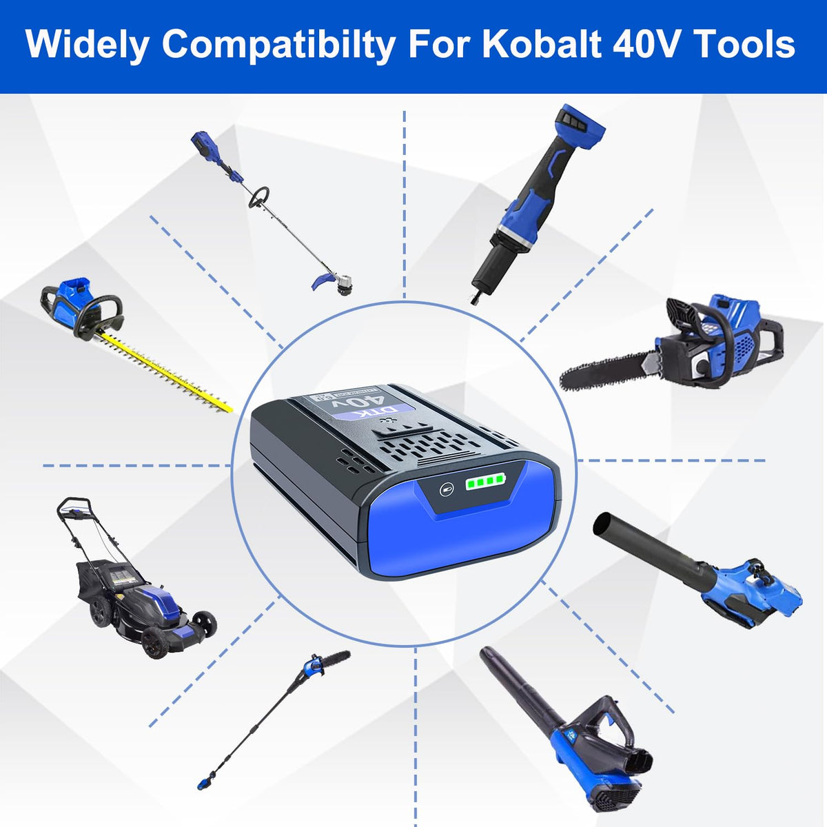 6000mAh Cordless Power Tool Batteries 2 Packs O200