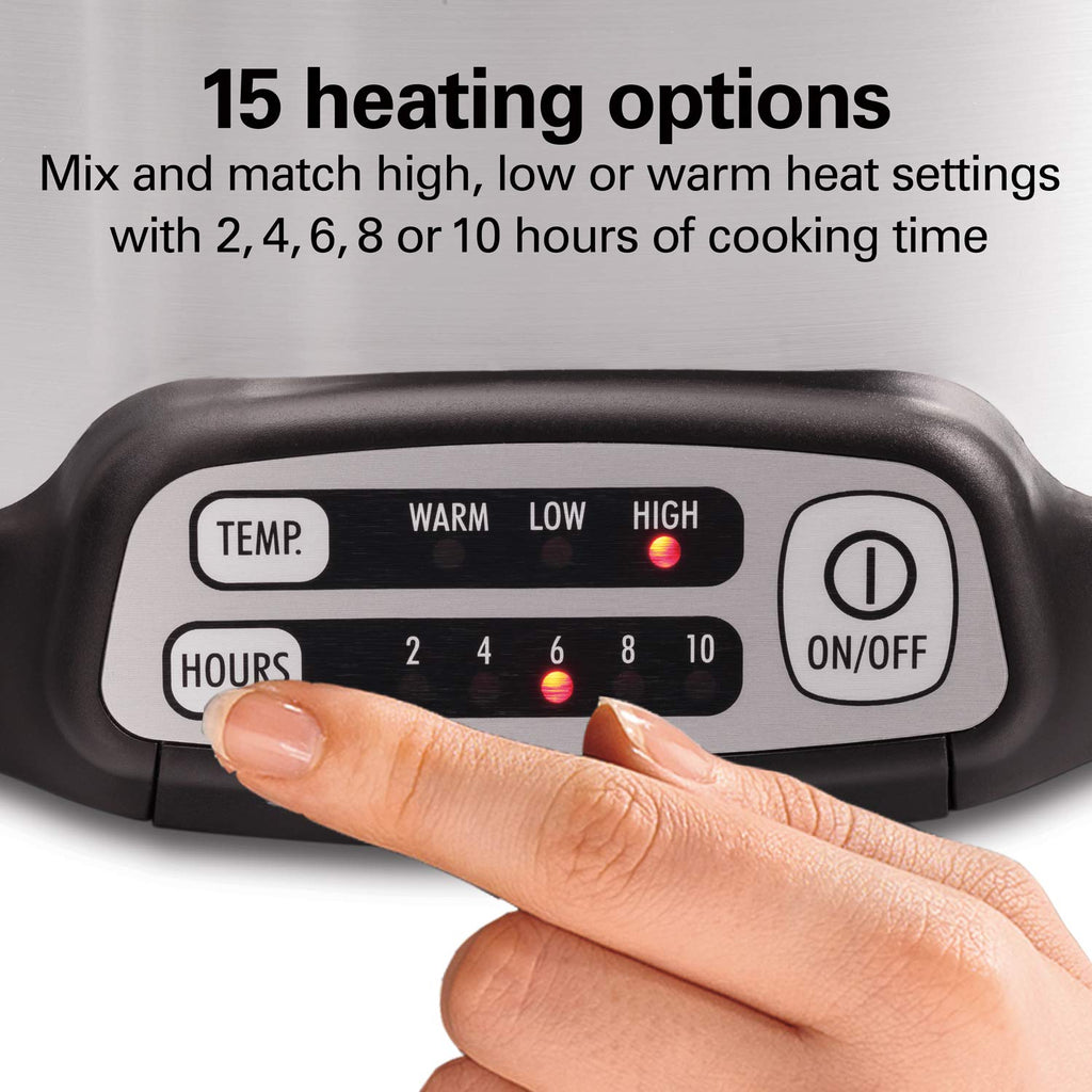 Programmable 6 Quart Slow Cooker with Travel Lid Lock A2122