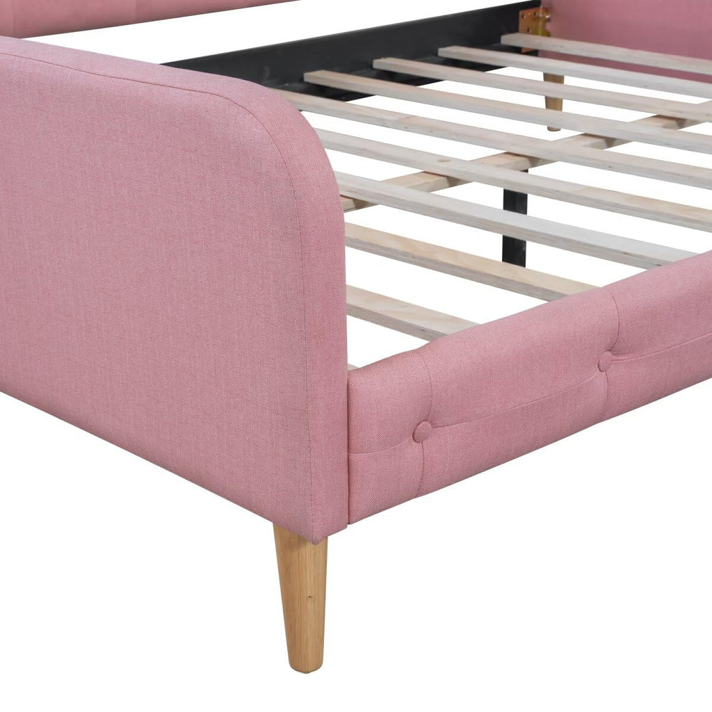Pink Twin Size Upholstered Daybed J380495
