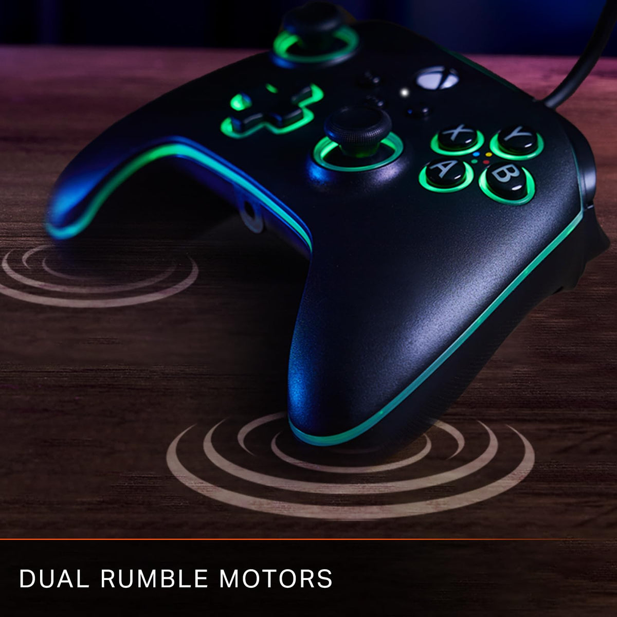 Black Wired Video Game Controller L9238