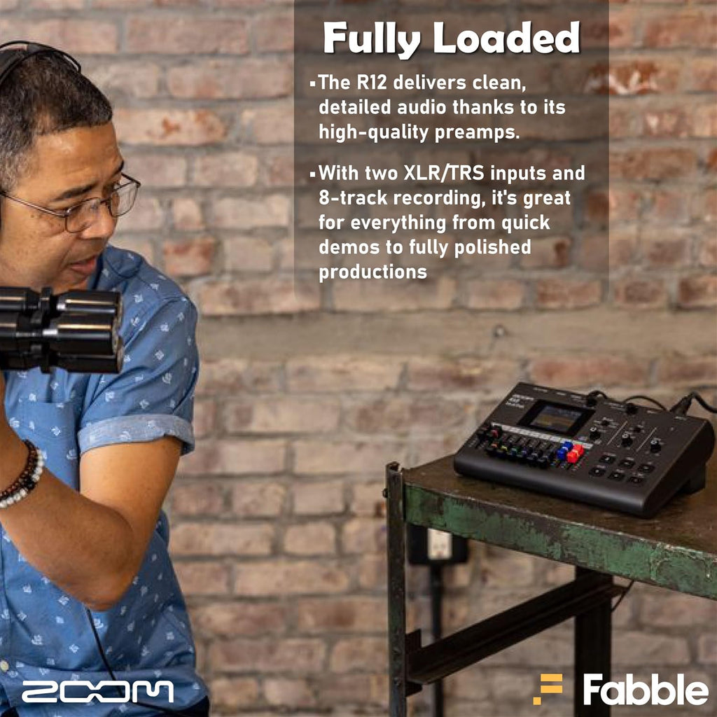 Portable Recorder Bundle with Podcast Mic Pack, Headphones, Mic Stand, XLR Cable, Foam Windscreen, Batteries and 32GB microSD Card L67338