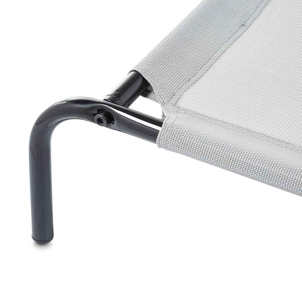 Elevated Dog Bed with Metal Frame, Grey F708