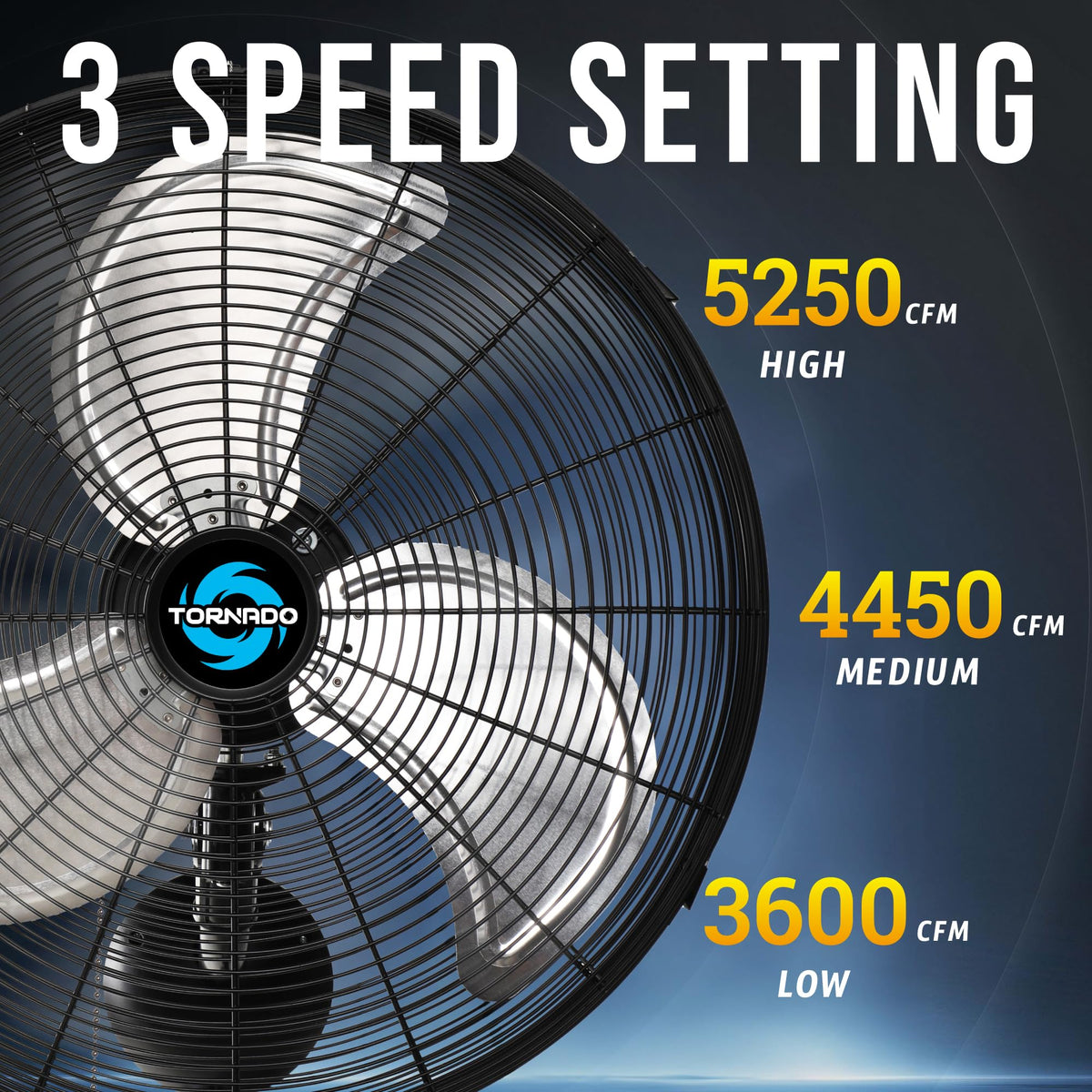 20 Inch High-Velocity Oscillating Wall Fan A970030