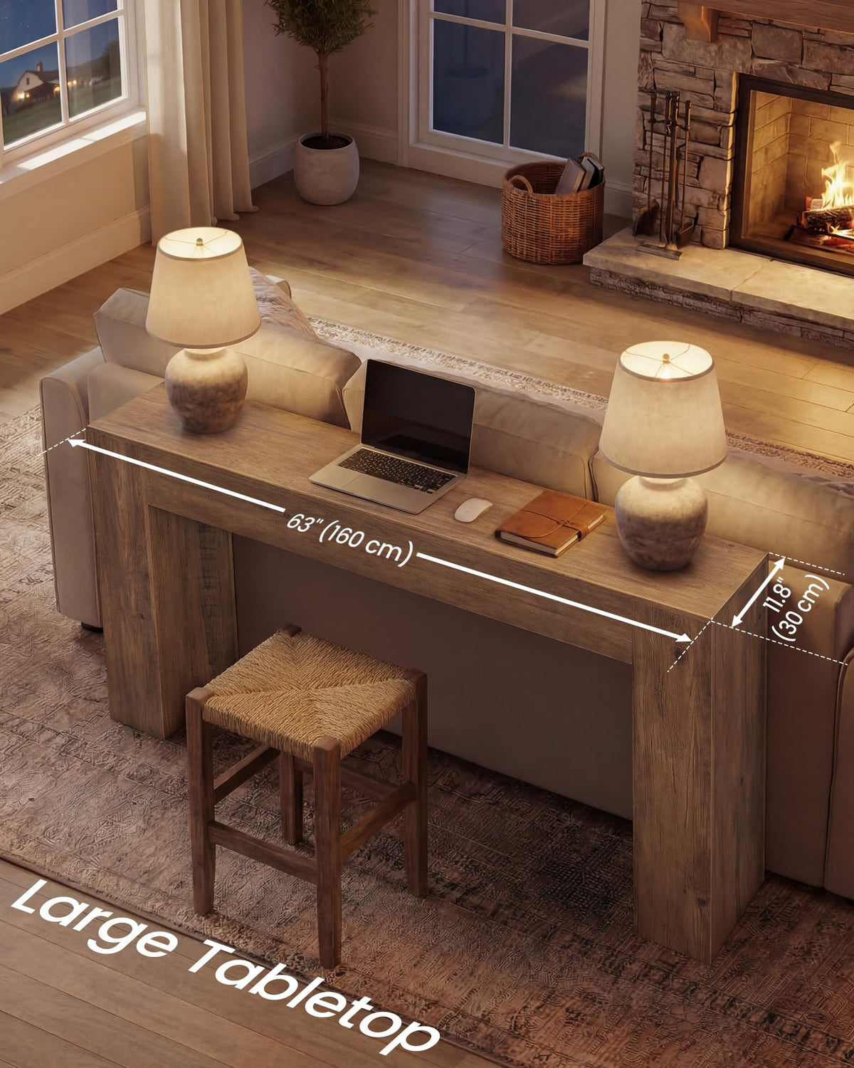 63 Inches Console Table A39147