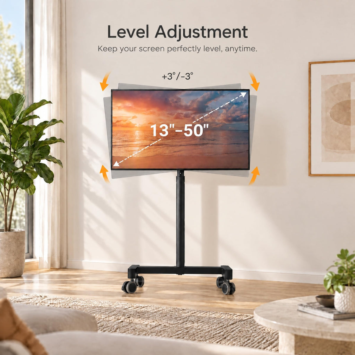 Rolling TV Stand for 13-50 inch TVs R37109