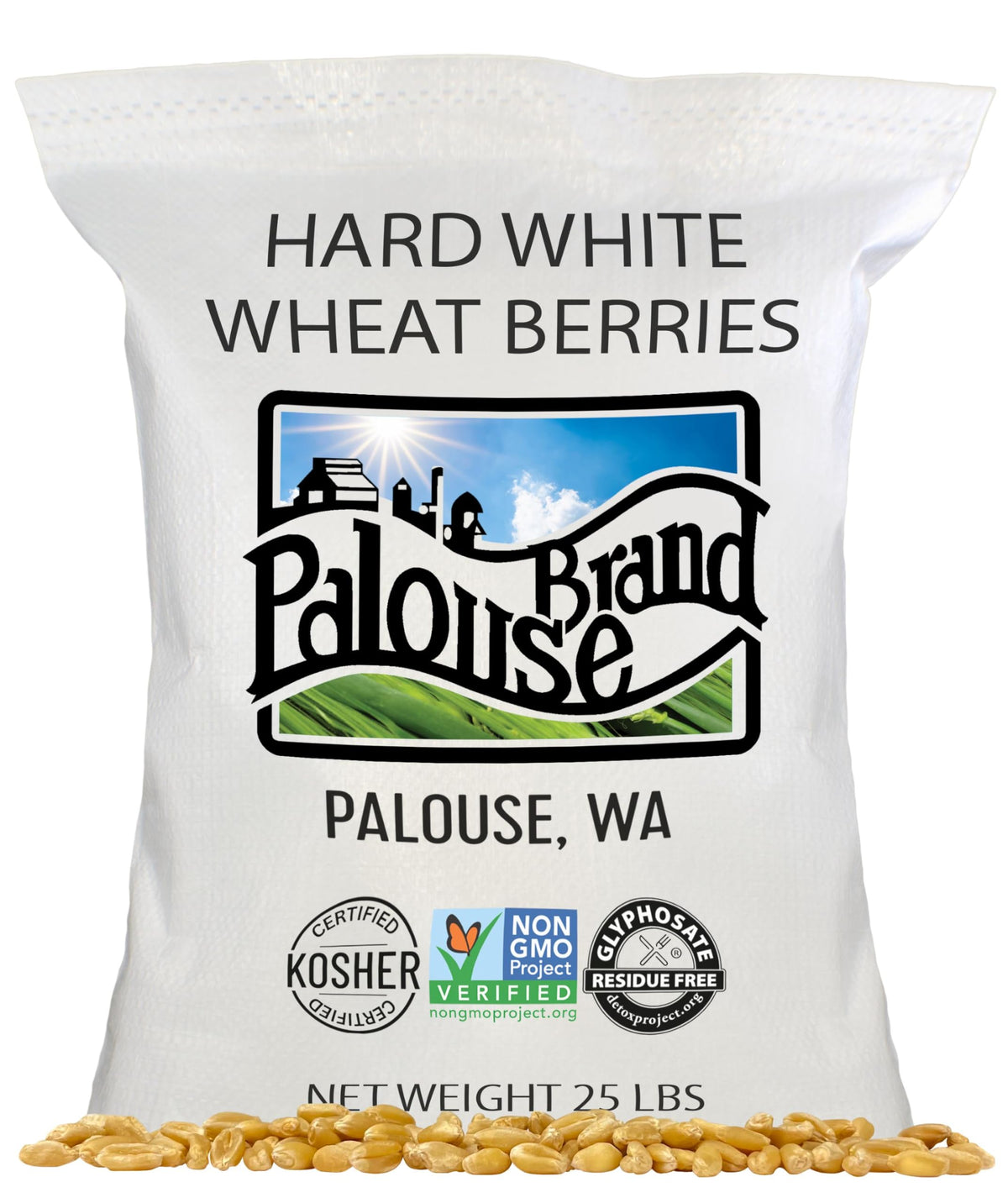 Hard White Wheat Berries 25 lbs X346