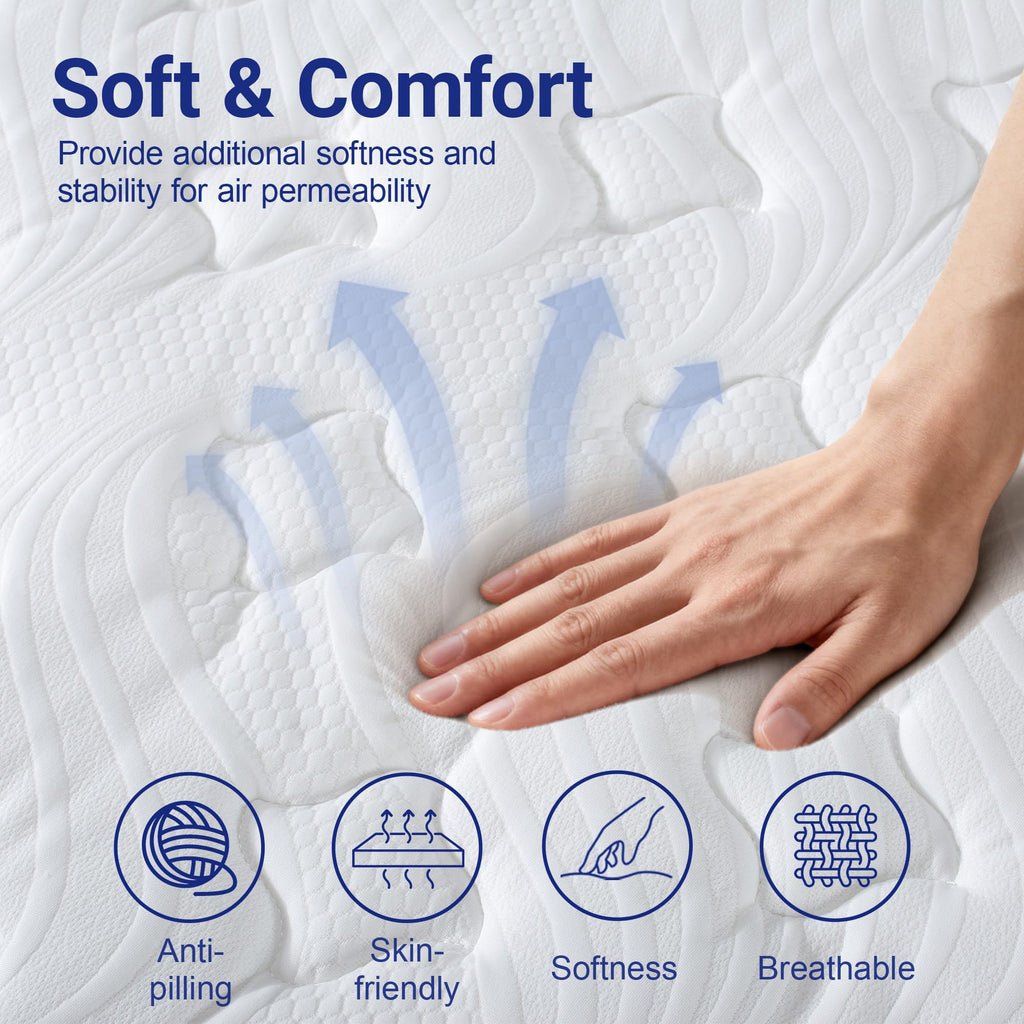 Full 12 Inch Hybrid Mattress with Memory Foam X224556