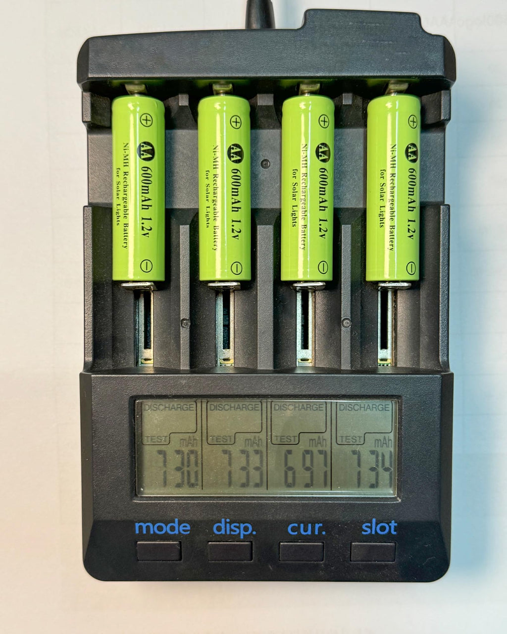 Ni-MH AA 1.2v 600mAh Rechargeable Battery G872938