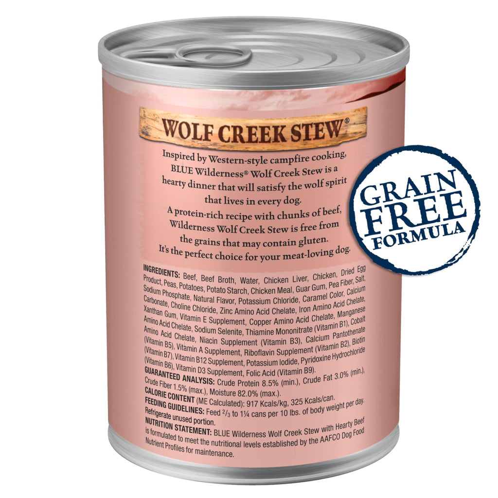 Wet Dog Food, Grain-Free Beef in Gravy, 12.5 oz Cans, Pack of 24 C264