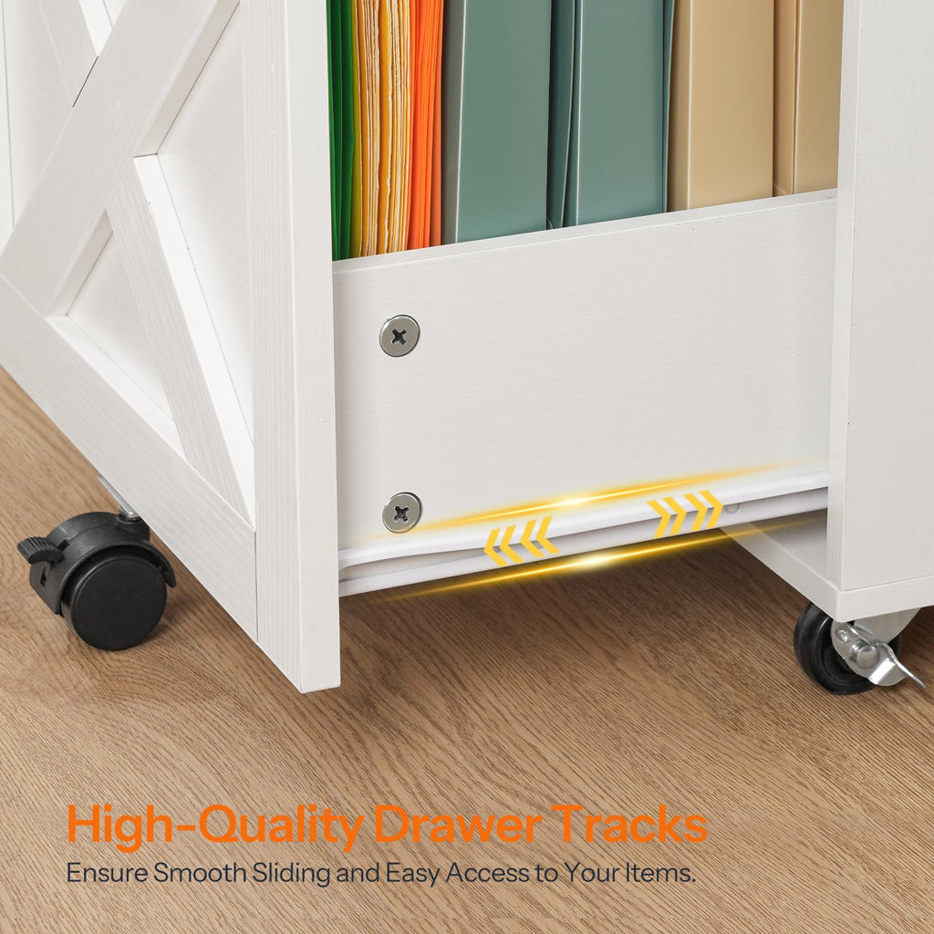 2 Drawer Locking Wood File Cabinet I6607