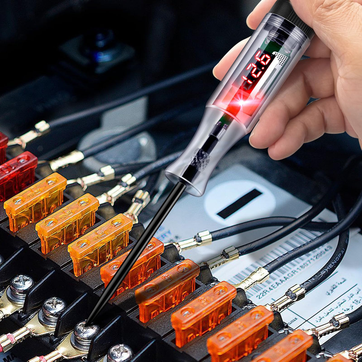5-90V Digital LED Circuit Tester with Voltage Display H901770