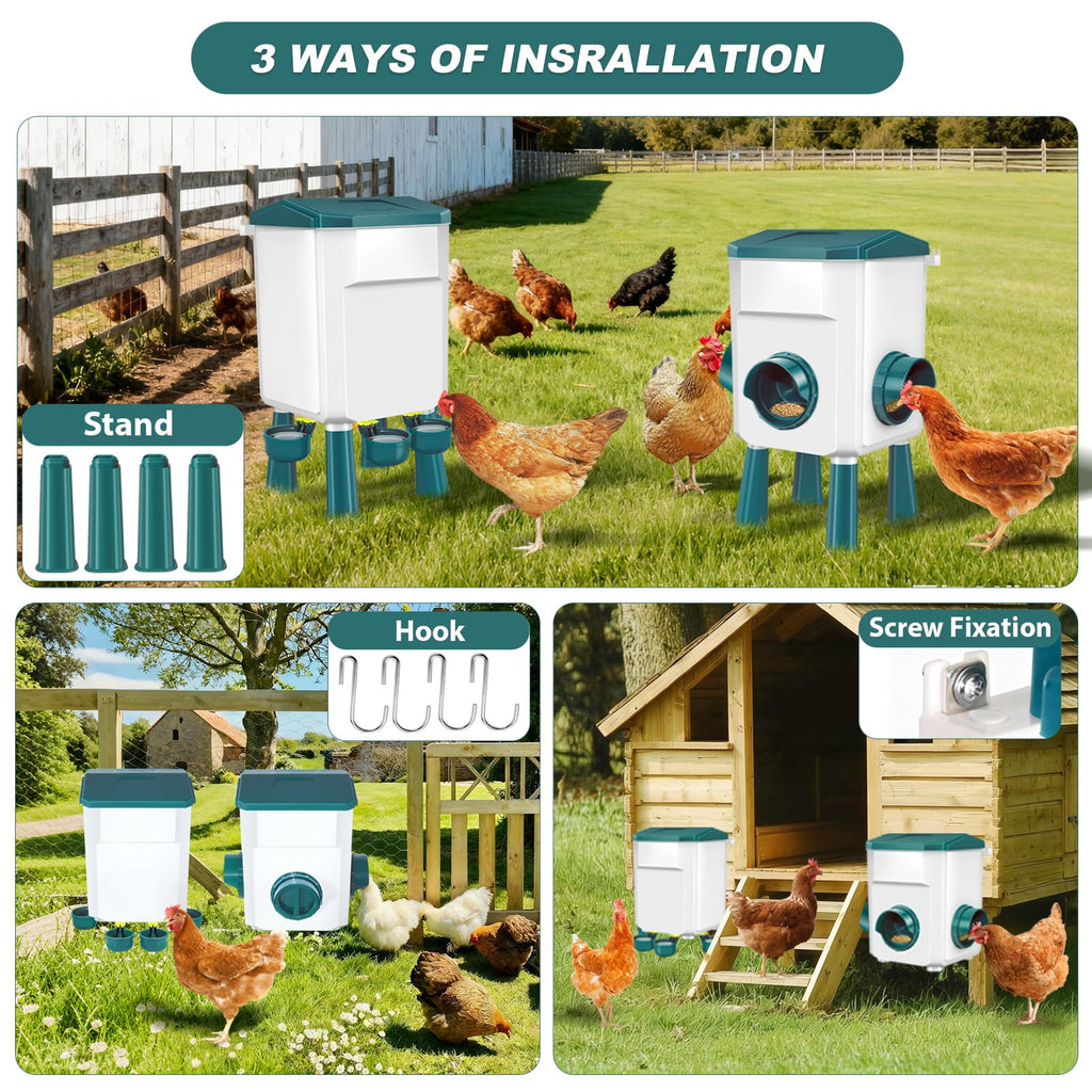 Chicken Feeder and Waterer Set 3 Gallon C605